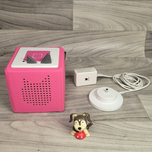 Toniebox Starter Set Pink Audio Player w/ Playtime Puppy & Charger Good Conditio - Picture 2 of 9